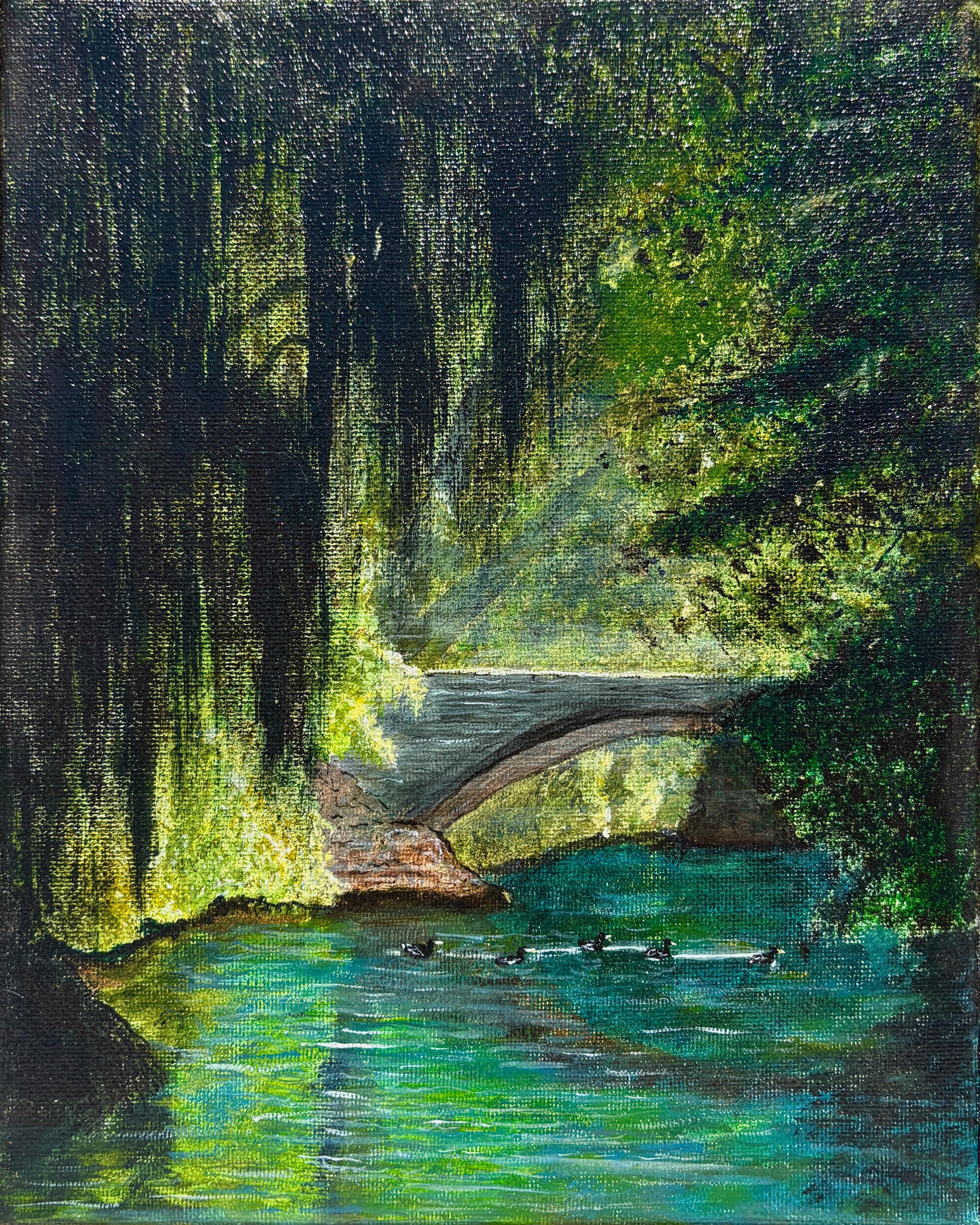 Willow Tree, 8x6 Fine Art Print | Original Acrylic on Canvas